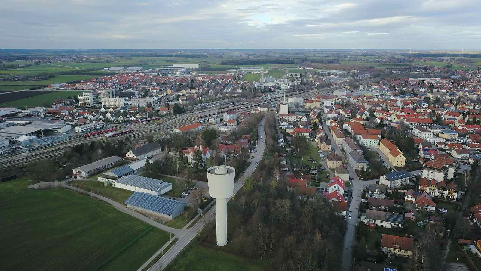 Luftbild von Buchloe